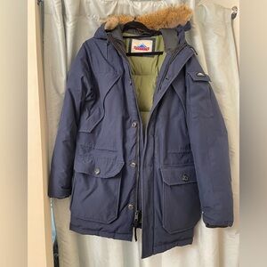 Navy Parka with Fur Trim Penfield size medium men’s